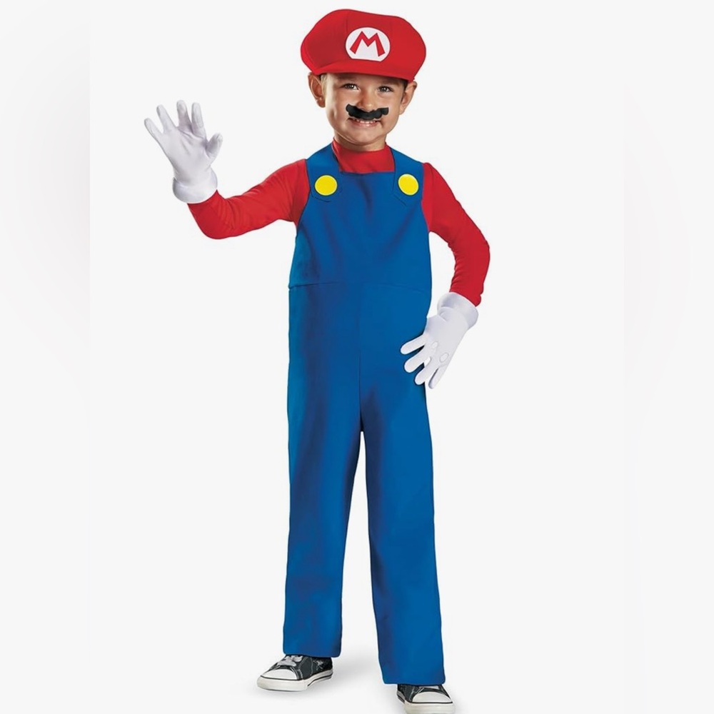 NEW- Toddler Size 2T Super Mario Costume